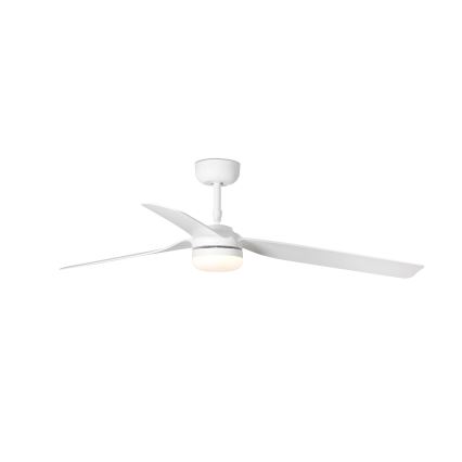 FARO 33814WT-20 - LED Reguliuojamas lubinis ventiliatorius PUNT M LED/18W/230V 3000/4200/6500K balta diametras 132 cm Wi-Fi Tuya + nuotolinio valdymo pultas