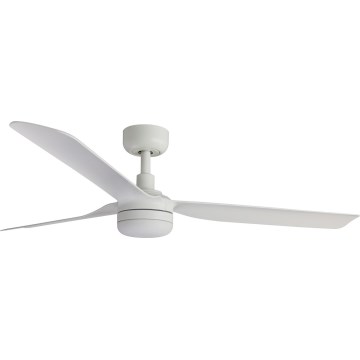 FARO 33814WT-20 - Lubų ventiliatorius su reguliuojamu LED apšvietimu PUNT M LED/18W/230V 2700/3000/4000K, balta, skersmuo 132 cm, Wi-Fi Tuya + nuotolinis valdymas