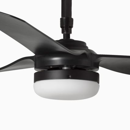 FARO 33815WT-21 - LED Reguliuojamas lubinis ventiliatorius PUNT M LED/18W/230V 3000/4200/6500K juoda diametras 132 cm Wi-Fi Tuya + nuotolinio valdymo pultas