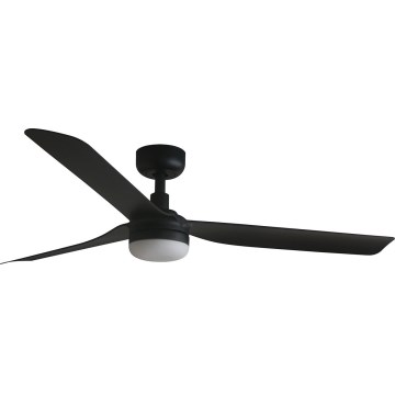FARO 33815WT-21 - LED reguliuojamas lubų ventiliatorius PUNT M LED/18W/230V 2700/3000/4000K juodas skersm. 132 cm Wi-Fi Tuya + su nuotoliniu pulteliu