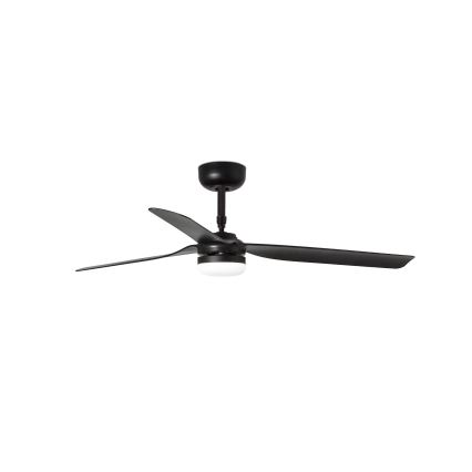 FARO 33815WT-21 - LED reguliuojamas lubų ventiliatorius PUNT M LED/18W/230V 2700/3000/4000K juodas skersm. 132 cm Wi-Fi Tuya + su nuotoliniu pulteliu