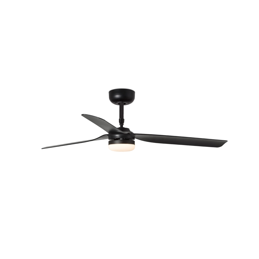 FARO 33815WT-21 - LED reguliuojamas lubų ventiliatorius PUNT M LED/18W/230V 2700/3000/4000K juodas skersm. 132 cm Wi-Fi Tuya + su nuotoliniu pulteliu