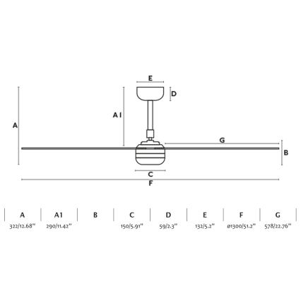 FARO 33816-20 - LED Lubinis ventiliatorius PUNT LED/18W/230V Wi-Fi rudas/juodas + nuotolinio valdymo pultas