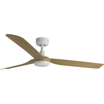 FARO 33816WT - Lubinis ventiliatorius PUNT M ruda/balta diametras 132 cm Wi-Fi Tuya + nuotolinio valdymo pultas