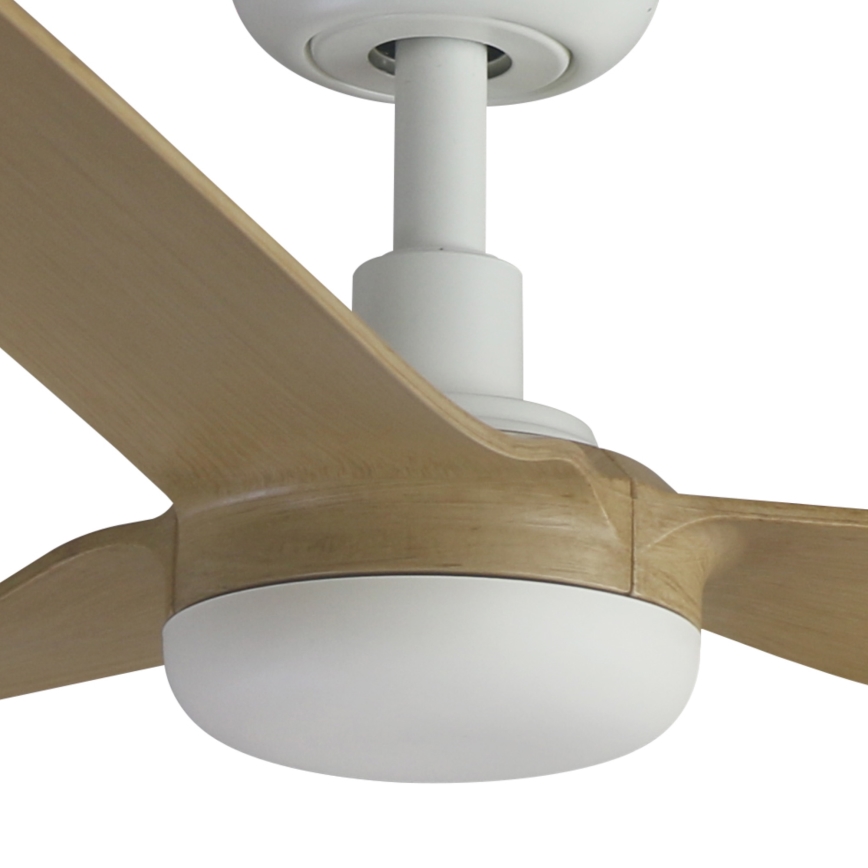 FARO 33816WT - Lubinis ventiliatorius PUNT M ruda/balta diametras 132 cm Wi-Fi Tuya + nuotolinio valdymo pultas