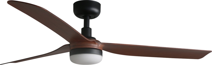 FARO 33817WT-21 - LED Reguliuojamas lubinis ventiliatorius PUNT M LED/18W/230V ruda/juoda diametras 132 cm Wi-Fi Tuya + nuotolinio valdymo pultas