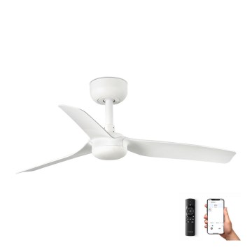 FARO 33820WP - Lubinis ventiliatorius MINI PUNT S baltas d. 90 cm SMART + valdymo pultas