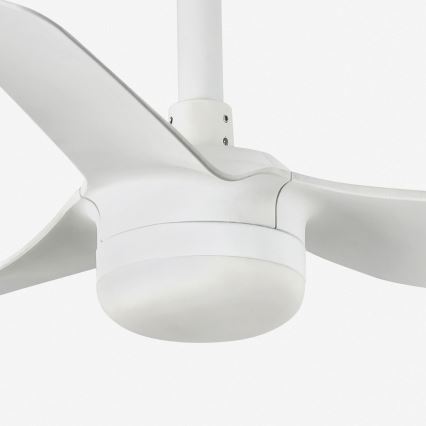 FARO 33820WT-1TW - LED Pritemdomas lubinis ventiliatorius MINI PUNT S LED/10W/230V 2700/4000/6000K balta diametras 90 cm Wi-Fi Tuya + nuotolinio valdymo pultas