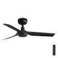 FARO 33822 - Lubinis ventiliatorius MINI PUNT S juoda diametras 90 cm + nuotolinio valdymo pultas