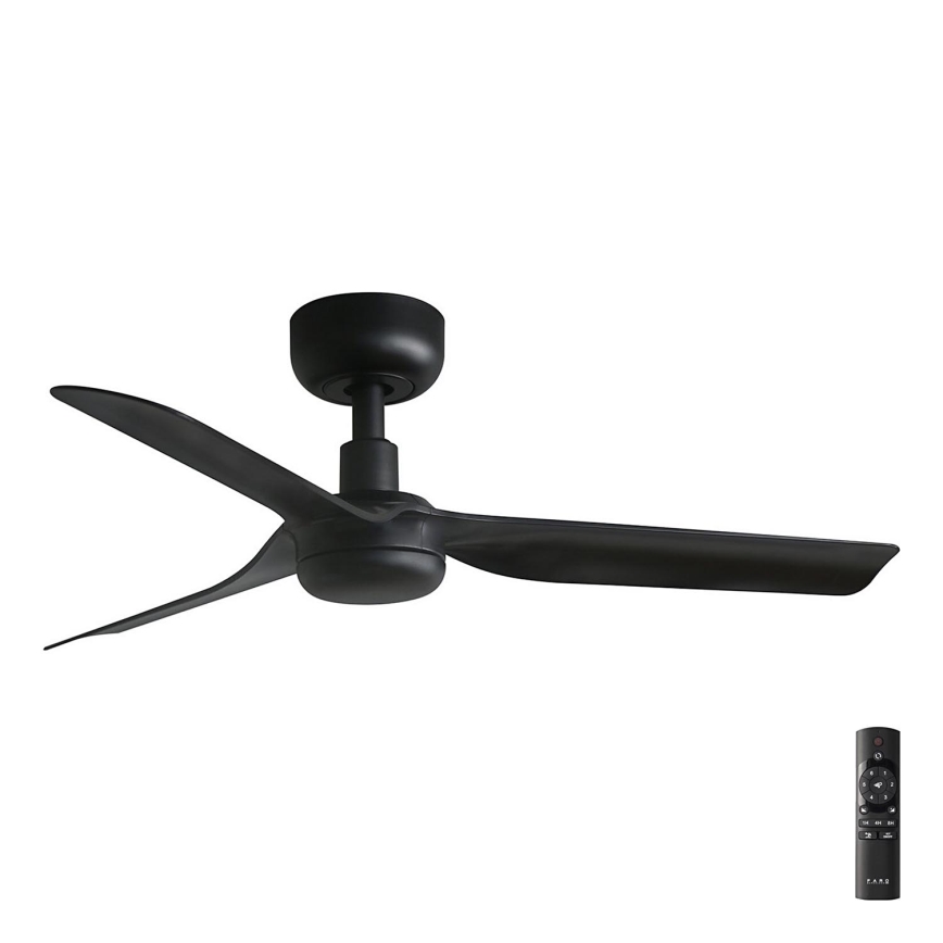 FARO 33822 - Lubinis ventiliatorius MINI PUNT S juoda diametras 90 cm + nuotolinio valdymo pultas