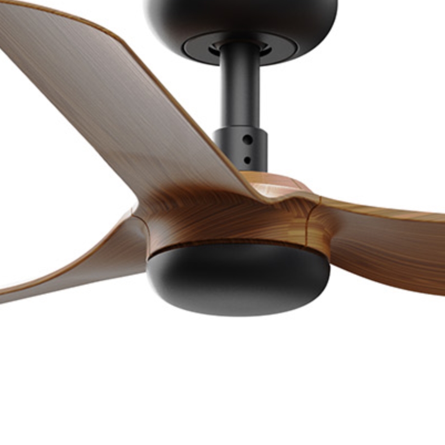FARO 33823WT - Lubinis ventiliatorius MINI PUNT S ruda/juoda diametras 90 cm Wi-Fi Tuya + nuotolinio valdymo pultas