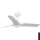 FARO 33824-1TW - LED reguliuojamas lubinis ventiliatorius HEY S LED/10W/230V 2700/3000/4000K, balta, skersmuo 90 cm + nuotolinis valdymas