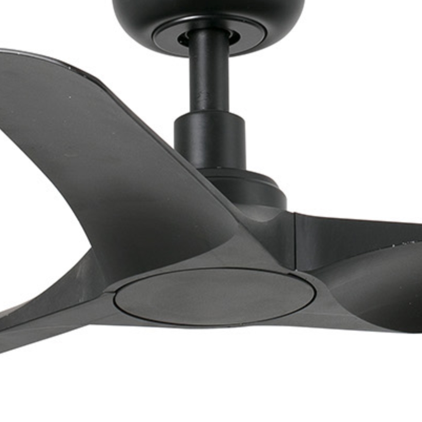 FARO 33825WT - Lubinis ventiliatorius HEY S juoda diametras 90 cm Wi-Fi Tuya + nuotolinio valdymo pultas