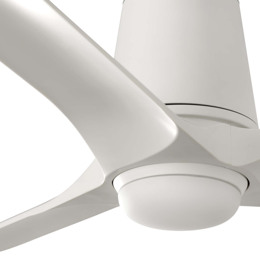 FARO 33826-1TW - LED reguliuojamas lubinis ventiliatorius HEY TUB su LED/10W/230V 2700/3000/4000K, balta, skersmuo 90 cm + su nuotoliniu pulteliu