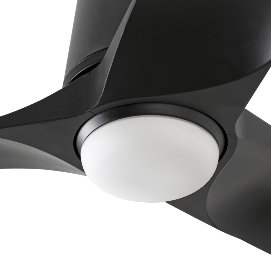 FARO 33827-1TW - LED reguliuojamas lubų ventiliatorius HEY TUB su LED/10W/230V 2700/3000/4000K, juodas, skersmuo 90 cm + nuotolinis valdymas