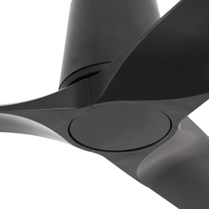 FARO 33827WT - Lubinis ventiliatorius HEY TUB S juoda diametras 90 cm Wi-Fi Tuya + nuotolinio valdymo pultas