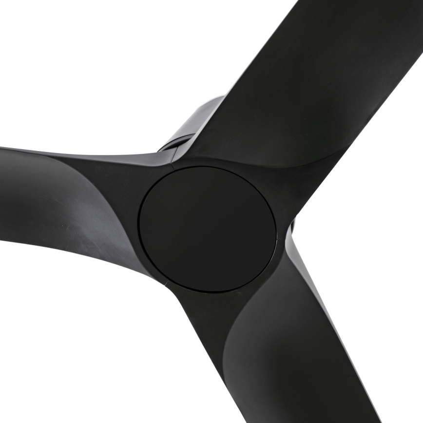 FARO 33827WT - Lubinis ventiliatorius HEY TUB S juoda diametras 90 cm Wi-Fi Tuya + nuotolinio valdymo pultas