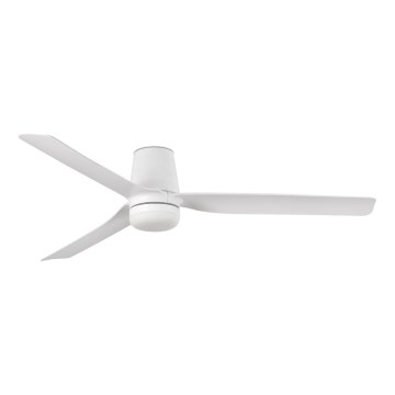 FARO 33828-1TW - LED dimeriuojamas lubų ventiliatorius PUNT TUB M LED/18W/230V 2700/3000/4000K Ø 130 cm, baltas + nuotolinio valdymo pultas