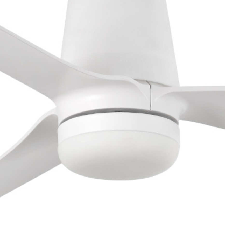 FARO 33828-1TW - LED Reguliuojamas lubinis ventiliatorius PUNT TUB M LED/18W/230V 3000/4200/6500K diametras 130 cm balta + nuotolinio valdymo pultas