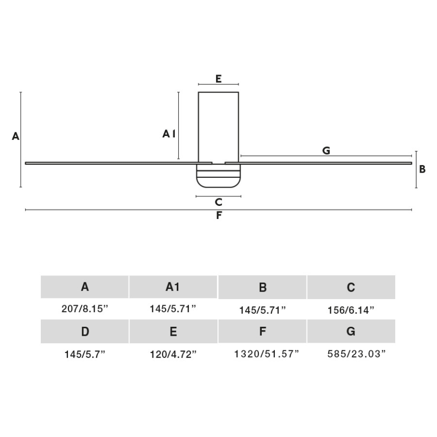FARO 33828WT - Lubinis ventiliatorius PUNT TUB M balta diametras 132 cm Wi-Fi Tuya + nuotolinio valdymo pultas