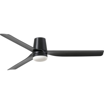 FARO 33830WT-1TW - LED Reguliuojamas lubinis ventiliatorius PUNT TUB M LED/18W/230V 3000/4200/6500K juoda diametras 132 cm Wi-Fi Tuya + nuotolinio valdymo pultas