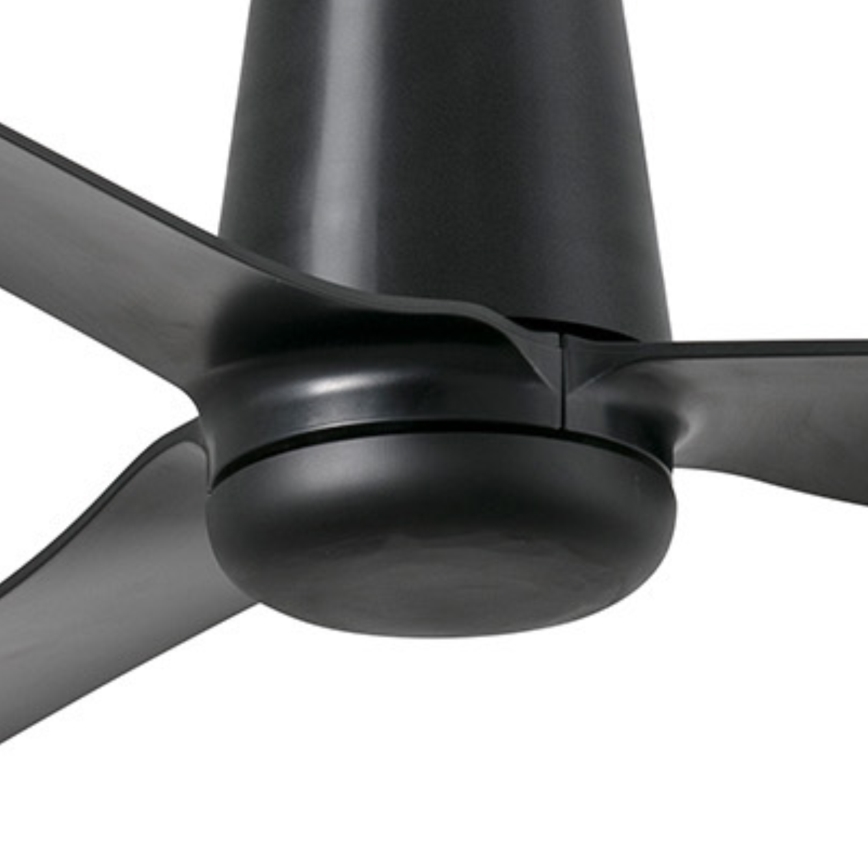 FARO 33830WT - Lubinis ventiliatorius PUNT TUB M juoda diametras 132 cm Wi-Fi Tuya + nuotolinio valdymo pultas