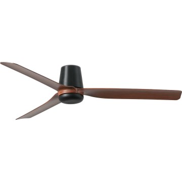 FARO 33831WT - Lubinis ventiliatorius PUNT TUB M ruda/juoda diametras 132 cm Wi-Fi Tuya + nuotolinio valdymo pultas