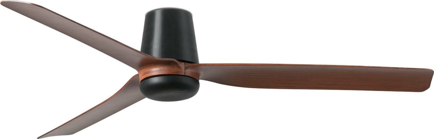 FARO 33831WT - Lubinis ventiliatorius PUNT TUB M ruda/juoda diametras 132 cm Wi-Fi Tuya + nuotolinio valdymo pultas