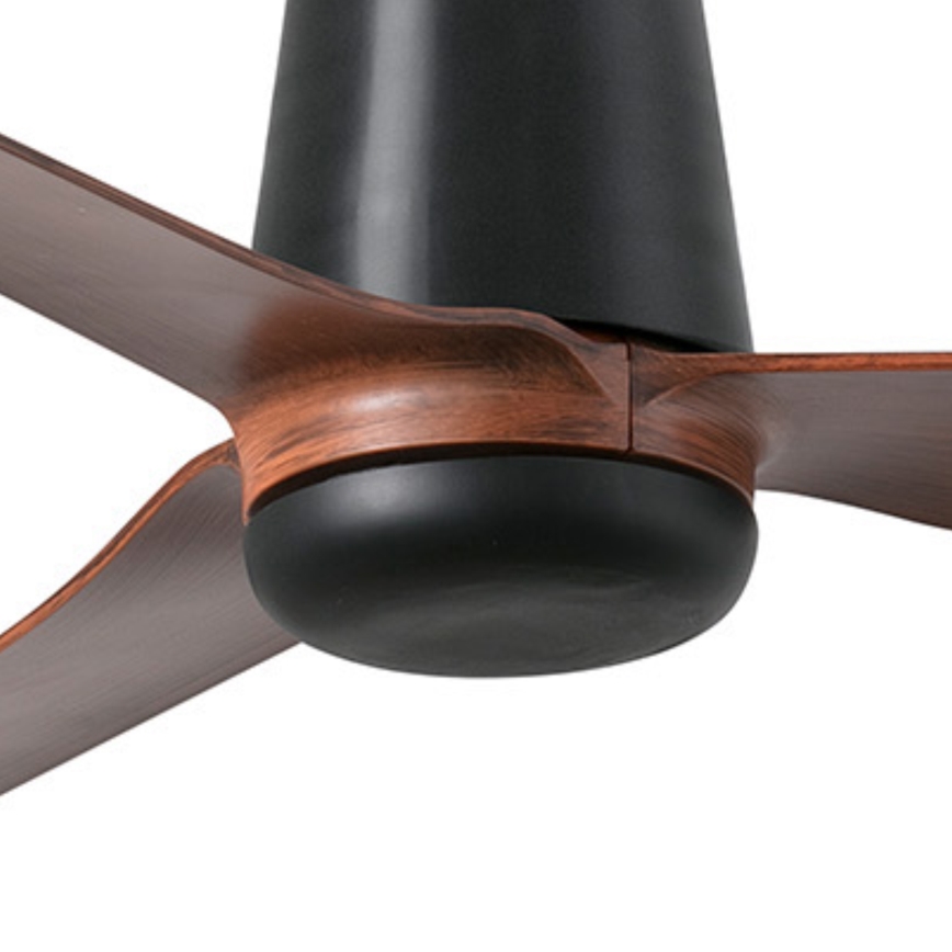 FARO 33831WT - Lubinis ventiliatorius PUNT TUB M ruda/juoda diametras 132 cm Wi-Fi Tuya + nuotolinio valdymo pultas