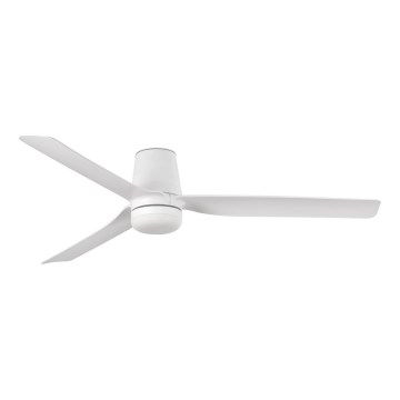 FARO 33832-1TW - LED Pritemdomas lubinis ventiliatorius MINI PUNT TUB S LED/10W/230V 2700/4000/6000K diametras 90 cm baltas + nuotolinio valdymo pultas