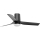 FARO 33834-1TW - reguliuojamas LED lubinis ventiliatorius MINI PUNT TUB su LED/10W/230V, 2700/3000/4000K, skersmuo 90 cm, juodas + nuotolinis valdymas