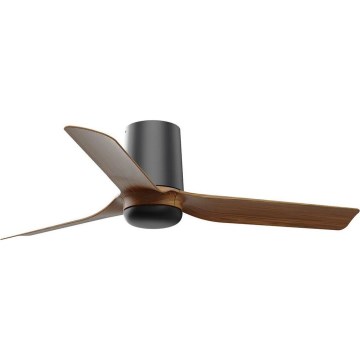 FARO 33835WT - Lubinis ventiliatorius MINI PUNT TUB S ruda/juoda diametras 90 cm Wi-Fi Tuya + nuotolinio valdymo pultas