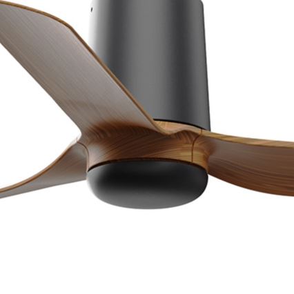 FARO 33835WT - Lubinis ventiliatorius MINI PUNT TUB S ruda/juoda diametras 90 cm Wi-Fi Tuya + nuotolinio valdymo pultas