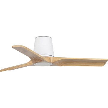 FARO 33836 - Lubinis ventiliatorius HEYWOOD TUB S pušis/balta diametras 90 cm + nuotolinio valdymo pultas