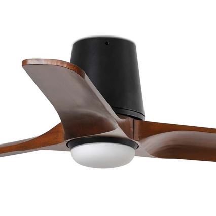 FARO 33837WT-1TW - LED Reguliuojamas lubinis ventiliatorius HEYWOOD TUB S LED/10W/230V 2700/4000/6000K pušis/balta diametras 90 cm Wi-Fi Tuya + nuotolinio valdymo pultas
