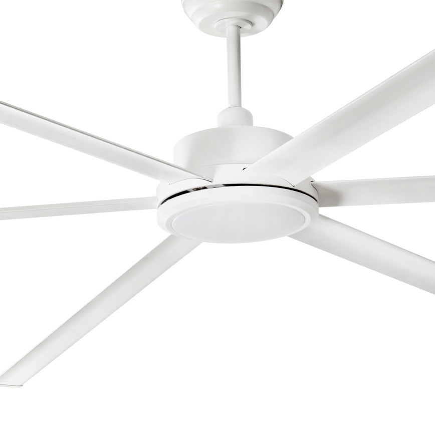 FARO 34202-130 - LED lubinis ventiliatorius ROTTERDAM XL LED/32W/230V balta diametras 200 cm + nuotolinio valdymo pultas