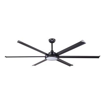 FARO 34203-130 - LED lubinis ventiliatorius ROTTERDAM XL LED/32W/230V juoda diametras 200 cm + nuotolinio valdymo pultas