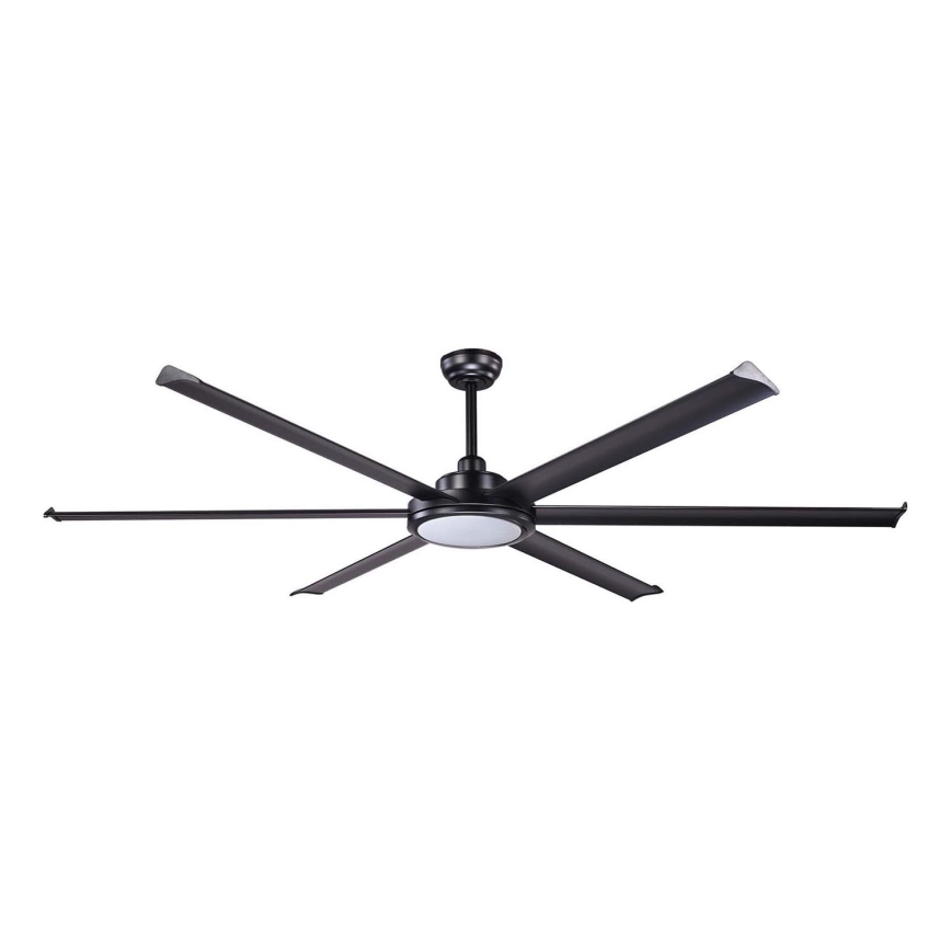 FARO 34203-130 - LED lubinis ventiliatorius ROTTERDAM XL LED/32W/230V juoda diametras 200 cm + nuotolinio valdymo pultas