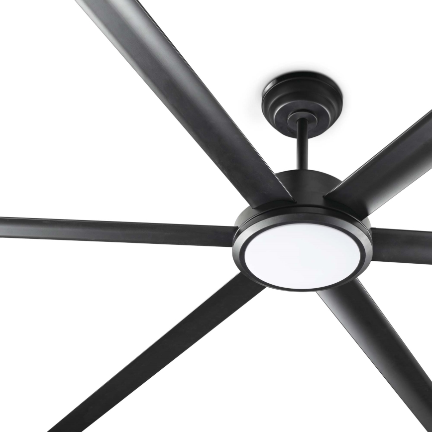 FARO 34203-130 - LED lubinis ventiliatorius ROTTERDAM XL LED/32W/230V juoda diametras 200 cm + nuotolinio valdymo pultas