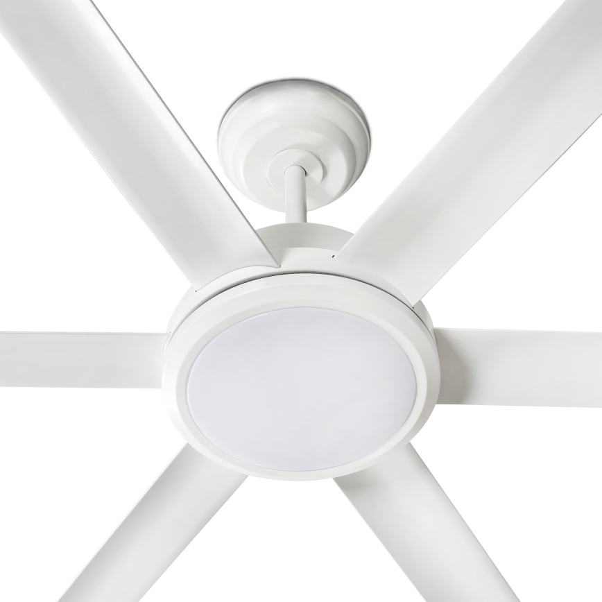 FARO 34206-130 - LED Reguliuojamas lubinis ventiliatorius ROTTERDAM XXL LED/32W/230V balta diametras 250 cm + nuotolinio valdymo pultas
