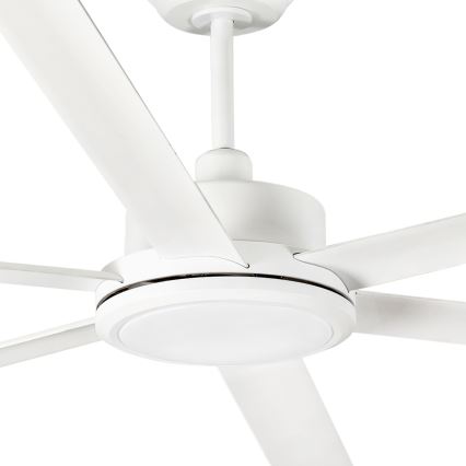 FARO 34206 - Lubinis ventiliatorius ROTTERDAM XXL balta diametras 250 cm + nuotolinio valdymo pultas