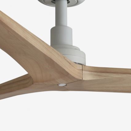 FARO 34280 - Lubinis ventiliatorius KLIM M pušis/balta diametras 125 cm + nuotolinio valdymo pultas