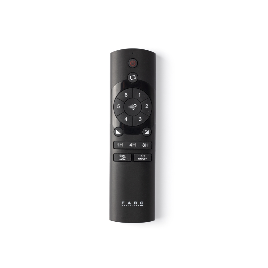 FARO 34283WT-11L - Lubinis ventiliatorius KLIM M 1xE27/15W/230V medis/juoda diametras 125 cm Wi-Fi Tuya + nuotolinio valdymo pultas