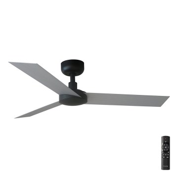 FARO 34285 - Lubinis šviestuvas CRUISER S juoda diametras 106 cm + nuotolinio valdymo pultas