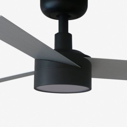 FARO 34285WT1S - Dimeriuojamas LED lubų ventiliatorius CRUISER S, LED 18 W, 230 V, 2700/3000/4000 K, skersmuo 106 cm, pilka/juoda, Wi‑Fi Tuya + nuotolinis valdymas