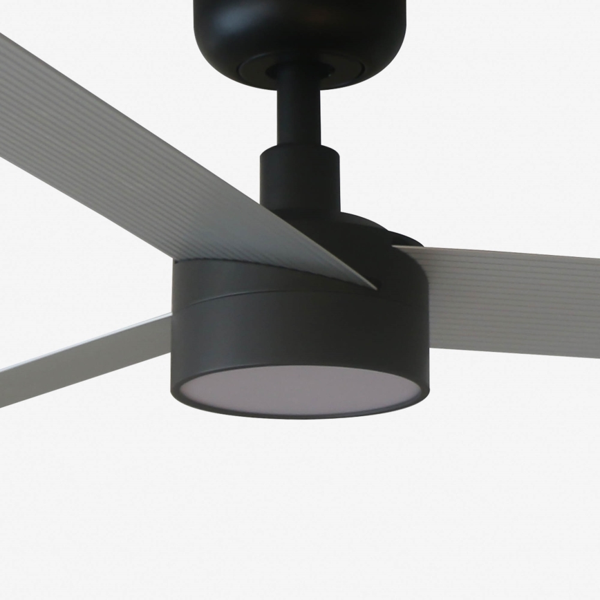 FARO 34286-1TW - LED Pritemdomas lubinis ventiliatorius CRUISER L LED/18W/230V 2700/4000/6500K diametras 132 cm juodas/pilkas + nuotolinio valdymo pultas