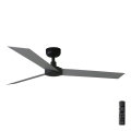 FARO 34286 - Lubinis ventiliatorius CRUISER L juodas diametras 132 cm + nuotolinio valdymo pultas