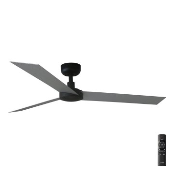 FARO 34286 - Lubinis ventiliatorius CRUISER L juodas diametras 132 cm + nuotolinio valdymo pultas
