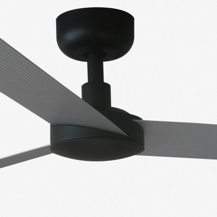 FARO 34286 - Lubinis ventiliatorius CRUISER L juodas diametras 132 cm + nuotolinio valdymo pultas