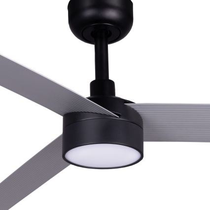 FARO 342871S - LED dimeriuojamas lubinis ventiliatorius CRUISER XL LED/18W/230V 2700/3000/4000K Ø 160 cm pilka/juoda + nuotolinis pultelis